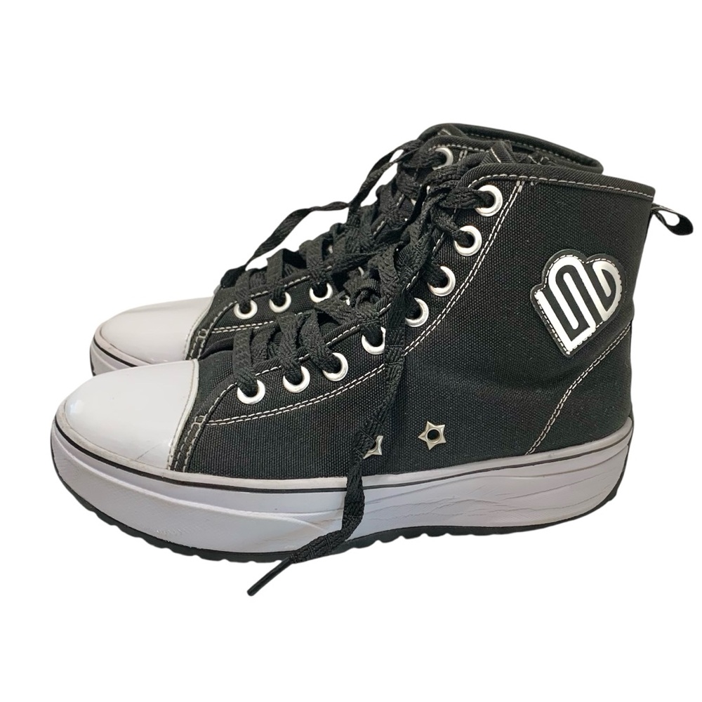 JUSTICE SPORTS High Top Platform Sneakers Sz 5